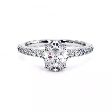 Solitaire Diamant Ovale Elle