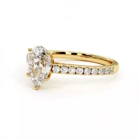 Pear Diamond Solitaire Elle
