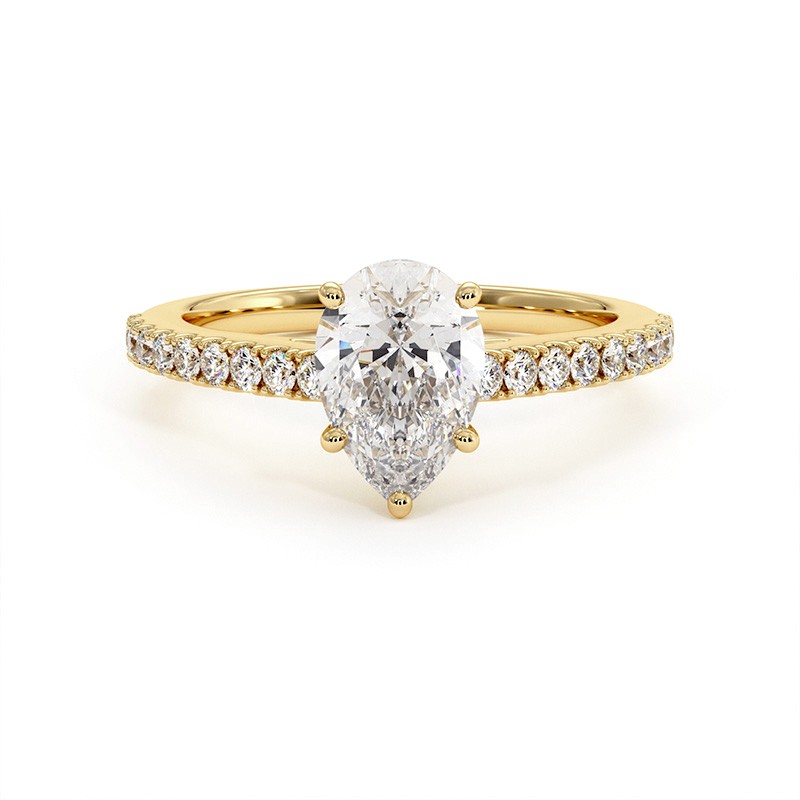 Pear Diamond Solitaire Elle