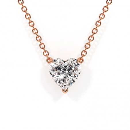 Colgante de Diamante Corazón Promesa