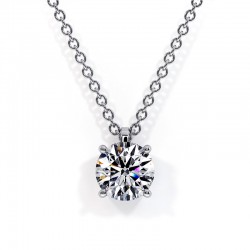 Solitaire Diamant Anhänger Elle in Gold oder Platin zur Auswahl