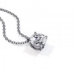 Solitaire Diamant Anhänger Elle in Gold oder Platin zur Auswahl