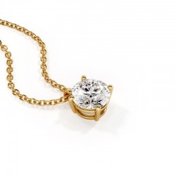 Solitaire Diamant Anh&auml;nger Elle in Gold oder Platin zur Auswahl