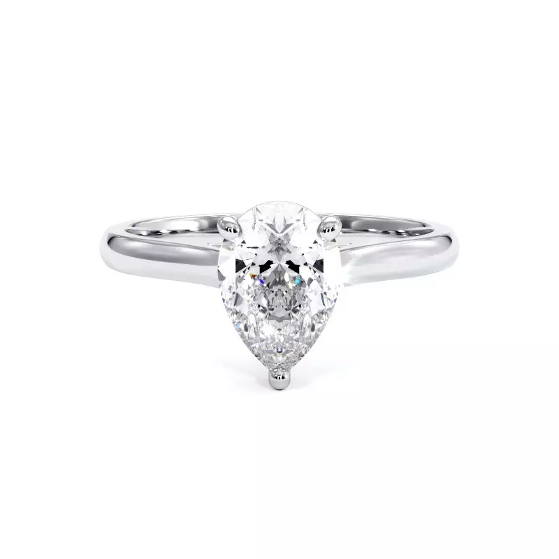 Pear Diamond Engagement Ring Promesse