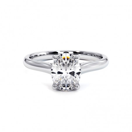 Oval Diamond Engagement Ring Promesse