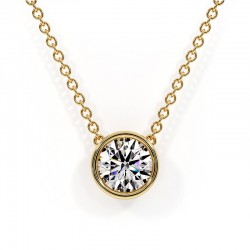 Yellow gold Pema diamond pendant