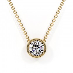 Pendentif diamant en or jaune Pema