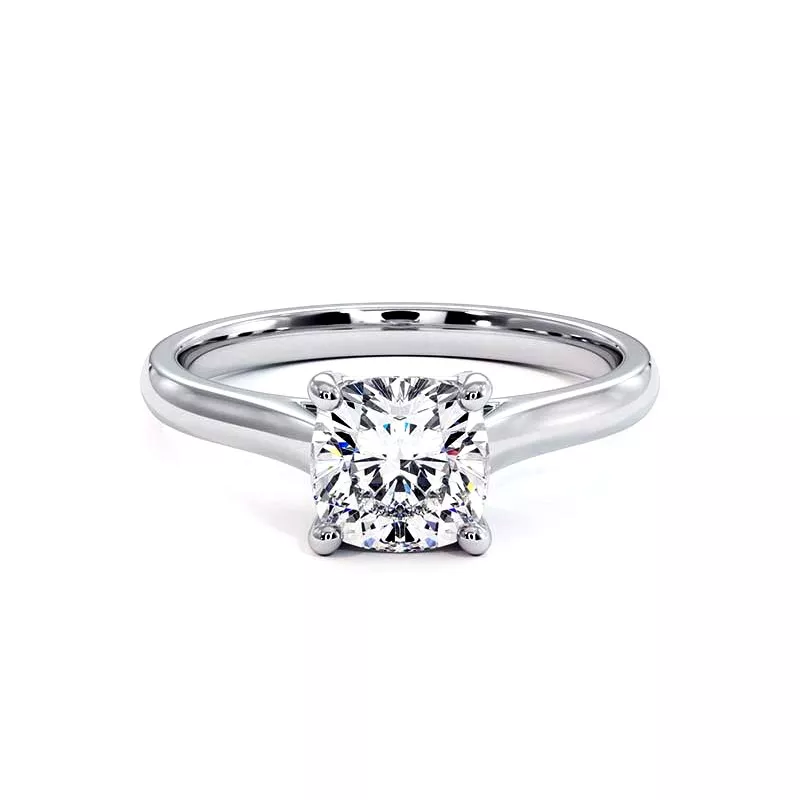Anillo de Compromiso Diamante Coj&iacute;n Promesa