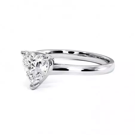 Diamond Heart Engagement Ring Promesse
