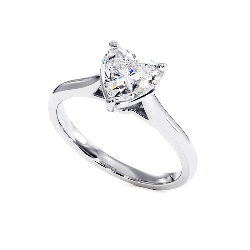 Bague de on sale fiancaille coeur