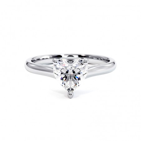 Diamond Heart Engagement Ring Promesse