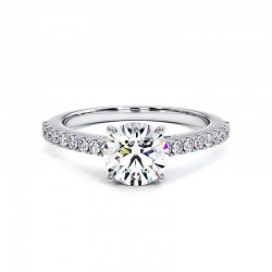 Runder Diamant Solit&auml;r &ndash; Verlobungsring Elle Celinni
