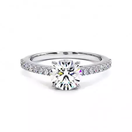 Solitaire Diamant Rond Elle