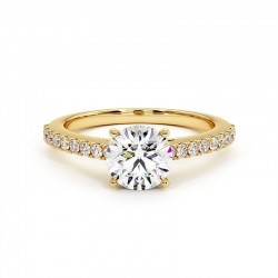 Solitaire Diamant Rond Elle