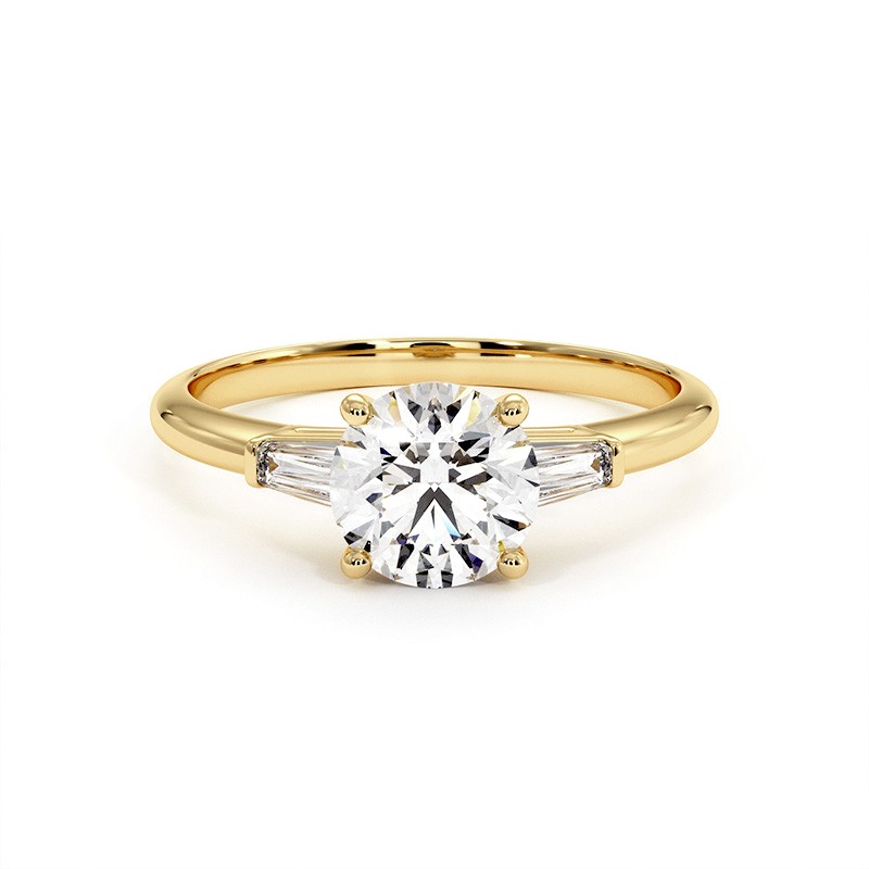 Solitario Diamante Satinado