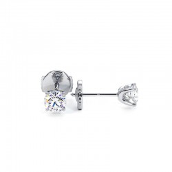 boucles d'oreilles diamants 4 griffes promesse