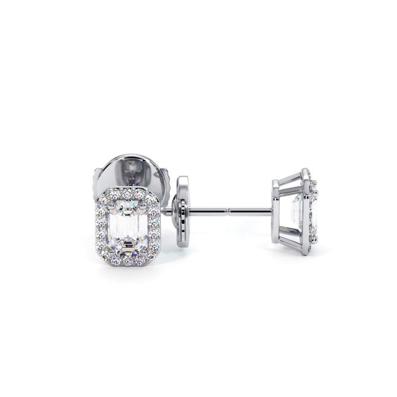 Boucles D'oreilles Diamants Emeraude Ma Vie