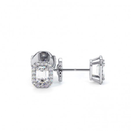 Boucles D'oreilles Diamants Emeraude Ma Vie