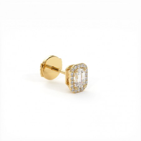 Boucles D'oreilles Diamants Emeraude Ma Vie