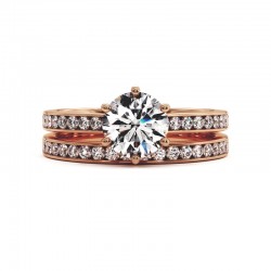 Demi Alliance Diamants Mon Tr&eacute;sor Classique - Collection Celinni