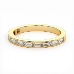 Mon Trésor Ring Baguette-Diamanten 18K Gold | Celinni