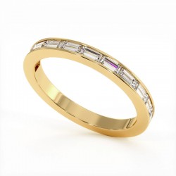 Mon Trésor Ring Baguette-Diamanten 18K Gold | Celinni