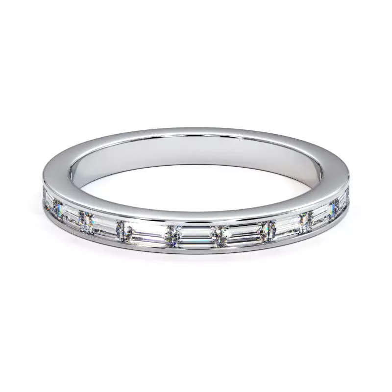 Half Alliance Baguette Diamonds Mon tresor