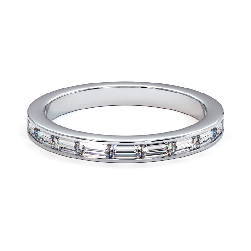 Demi alliance diamants baguettes mon trésor
