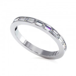 Demi Alliance Baguette Diamanten Mon tr&eacute;sor im Schienenfassung