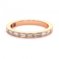 Demi Alliance Baguette Diamanten Mon tr&eacute;sor im Schienenfassung