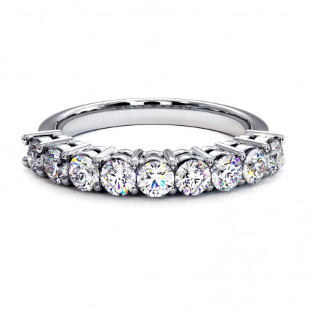 Halve Alliantie Ronde Diamanten Klassiek Promesse