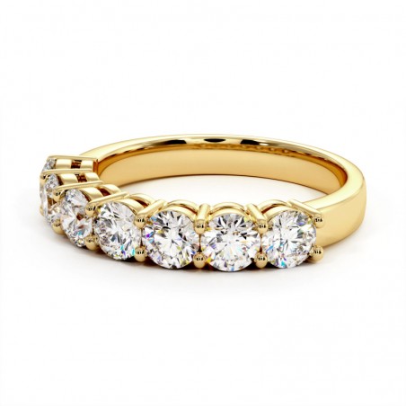Halve Alliantie 7 Ronde Diamanten Promesse