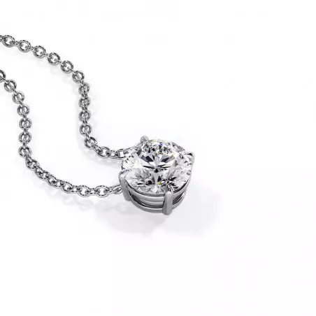 Colgante de Diamante Redondo Promesa