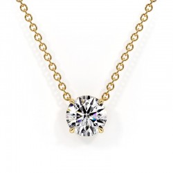 Round diamond pendant Promesse