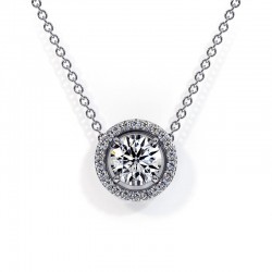 Pendentif Diamants Rond...