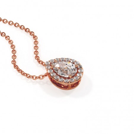 Pear Diamonds Halo Pendant Ma vie