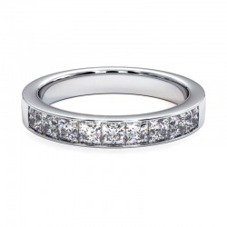 Halbverband Prinzessin Diamanten Schiene mon trésor in Platin 950/1000 Halbverband Prinzessin Diamanten Schiene mon trésor in Platin 950/1000