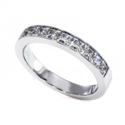 Half Alliance Princess Diamonds Collection Mon tr&eacute;sor Gold or Platinum