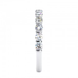 Reine Halbmemory-Ring Nat&uuml;rliche Diamanten 18K Gold | Celinni