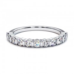 Halber Verband Diamantstreifen Platin