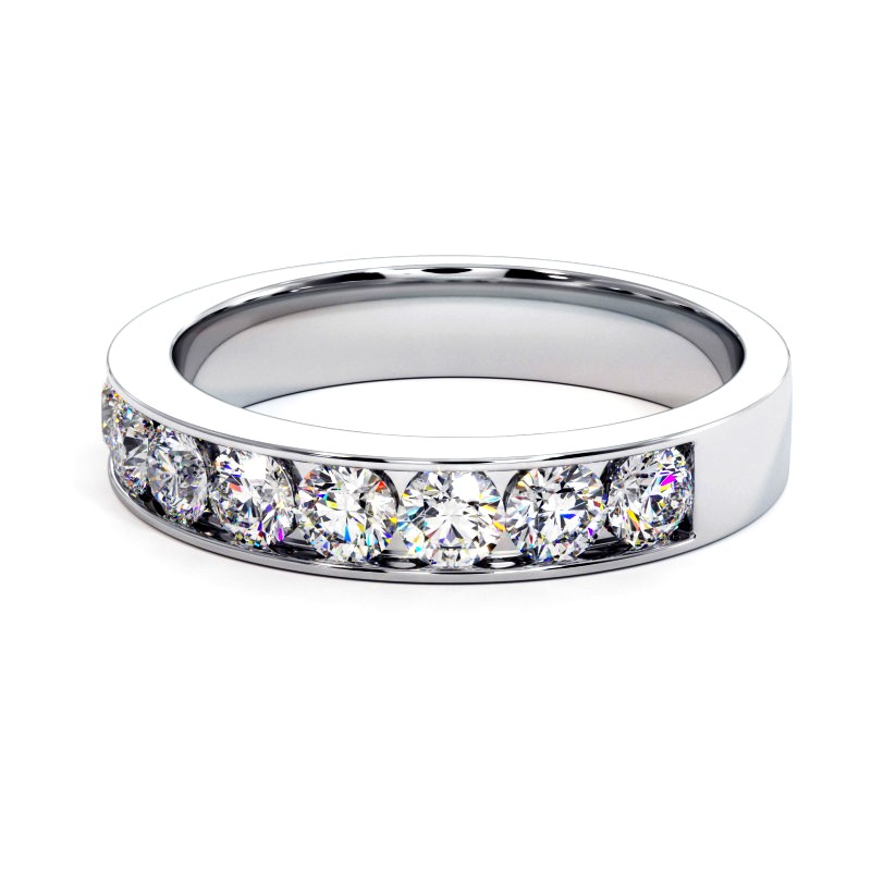 Alliance Femme Plaqué Or 18K Avec Diamants Cz - Taille 64 - Dolly-Bijoux