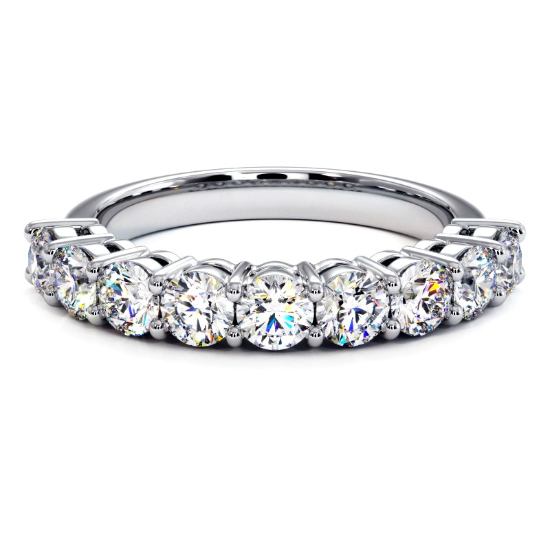 Half Alliance round brilliant diamonds 2 claws Promesse Half Alliance round brilliant diamonds 2 claws Promesse