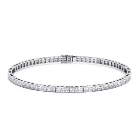 Bracelet Tennis Diamants Princesse