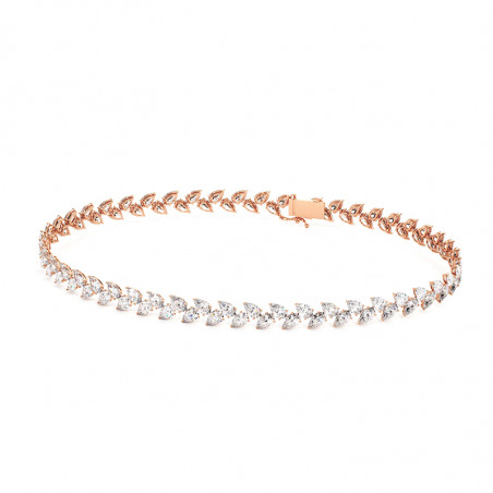 Pulsera de Diamantes Talla Pera Alta Joyería Parisina