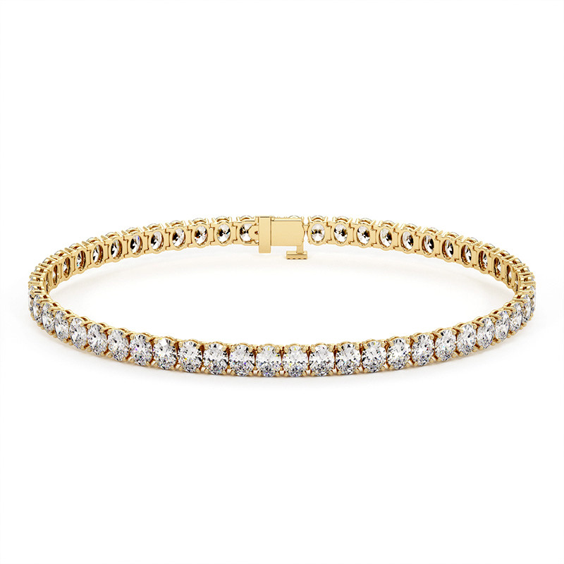 Oval Diamonds Tennis Bracelet