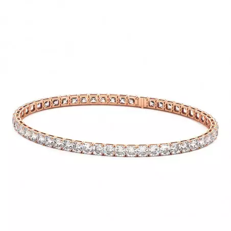Bracelet Tennis Diamants Taille Asscher