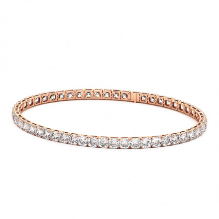 Pulsera de Tenis de Diamantes Talla Asscher