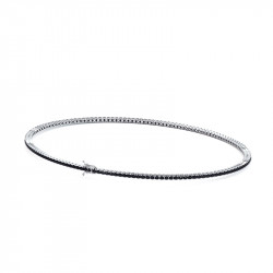 PULSERA DE R&Iacute;O DE DIAMANTES NEGROS