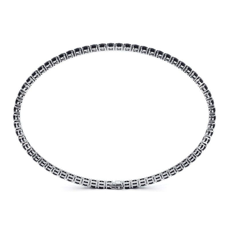 BRACELET RIVIÈRE DIAMANTS NOIRS