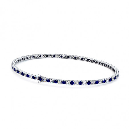 Pulsera de Diamantes y Zafiros
